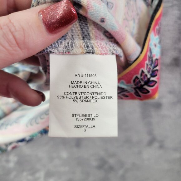 As U Wish Juniors Womens Dress Small‎ Multicolor Boho Festival Sleeveless Mini - Picture 8 of 9